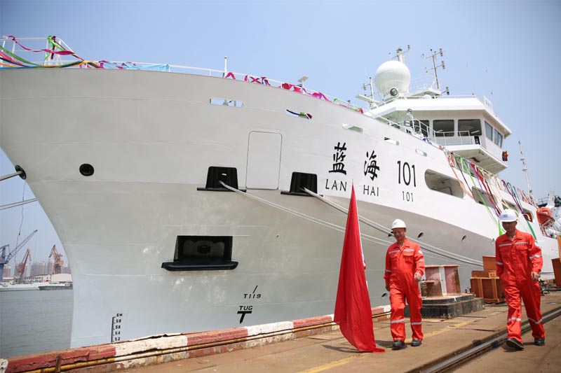 我国最大两艘海洋渔业综合科学调查船正式交付使用